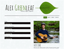 Tablet Screenshot of alexgreenleaf.com